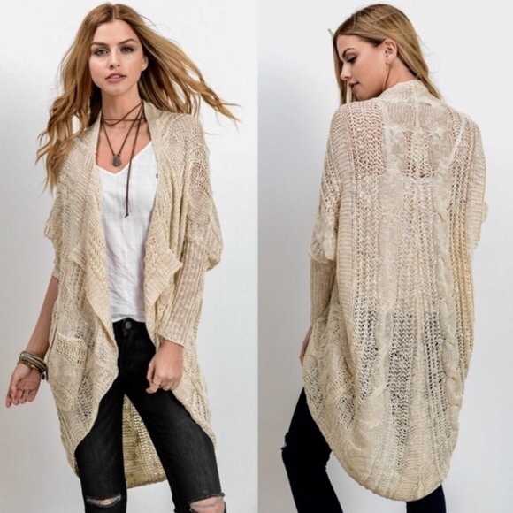 Bellanblue Sweaters - AMANDA Uber soft knit cardigan - CREAM